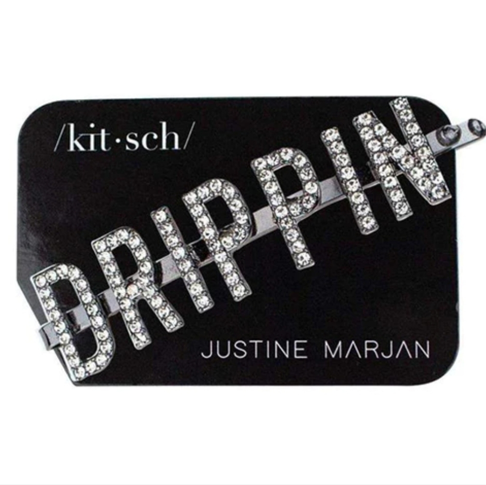 Kitsch × Justine Marjan Drippin Bobby Pin Accessory for Hair New With Ta…